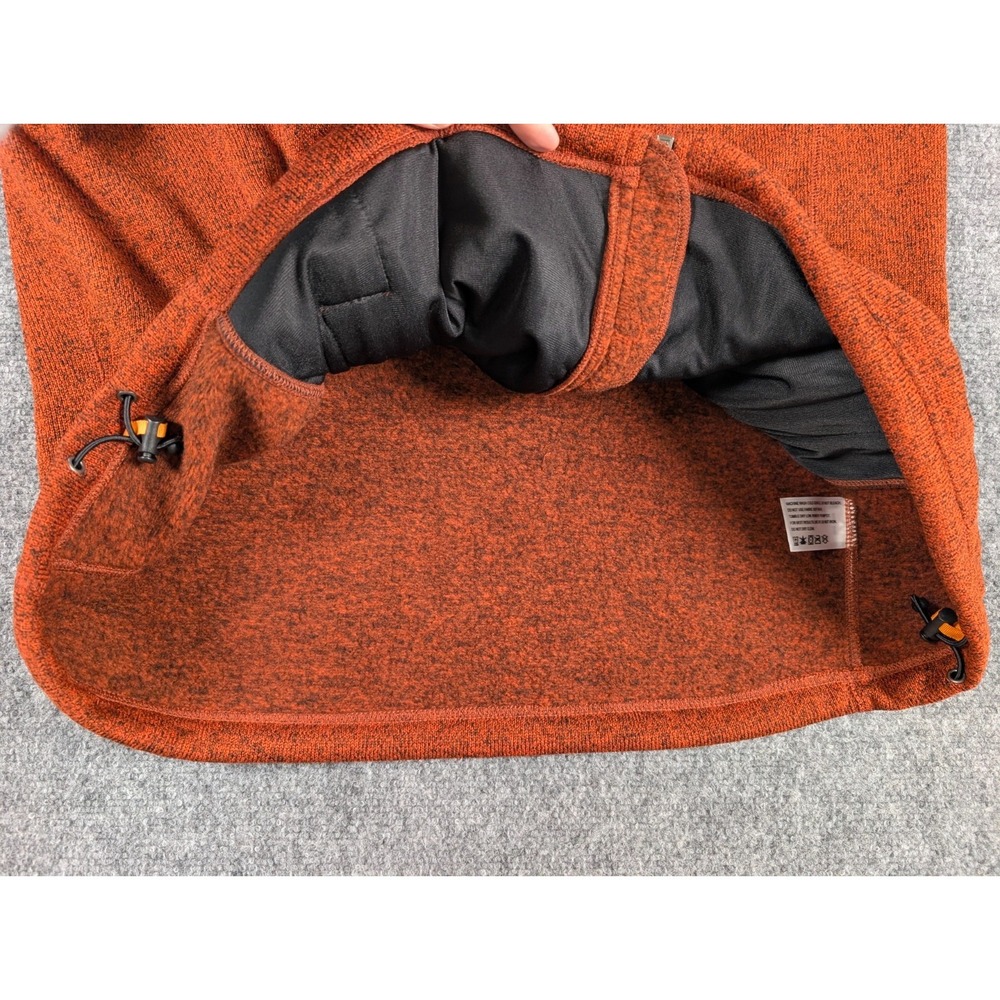 Orvis R65 Sweater Fleece Vest Mens XL Sunrise Red Orange Full Zip - Picture 10 of 12